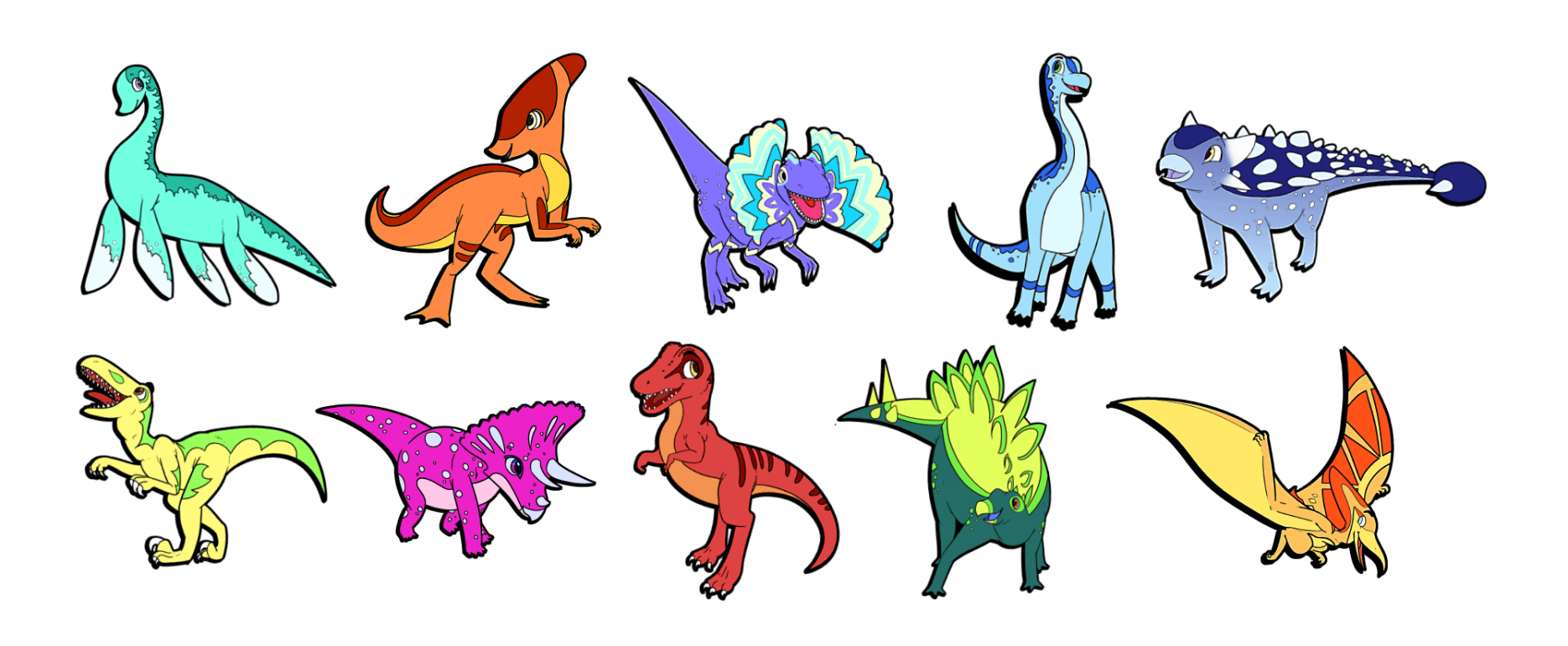 tatouage-stickers-TRex-velociraptor-pterodactyl
